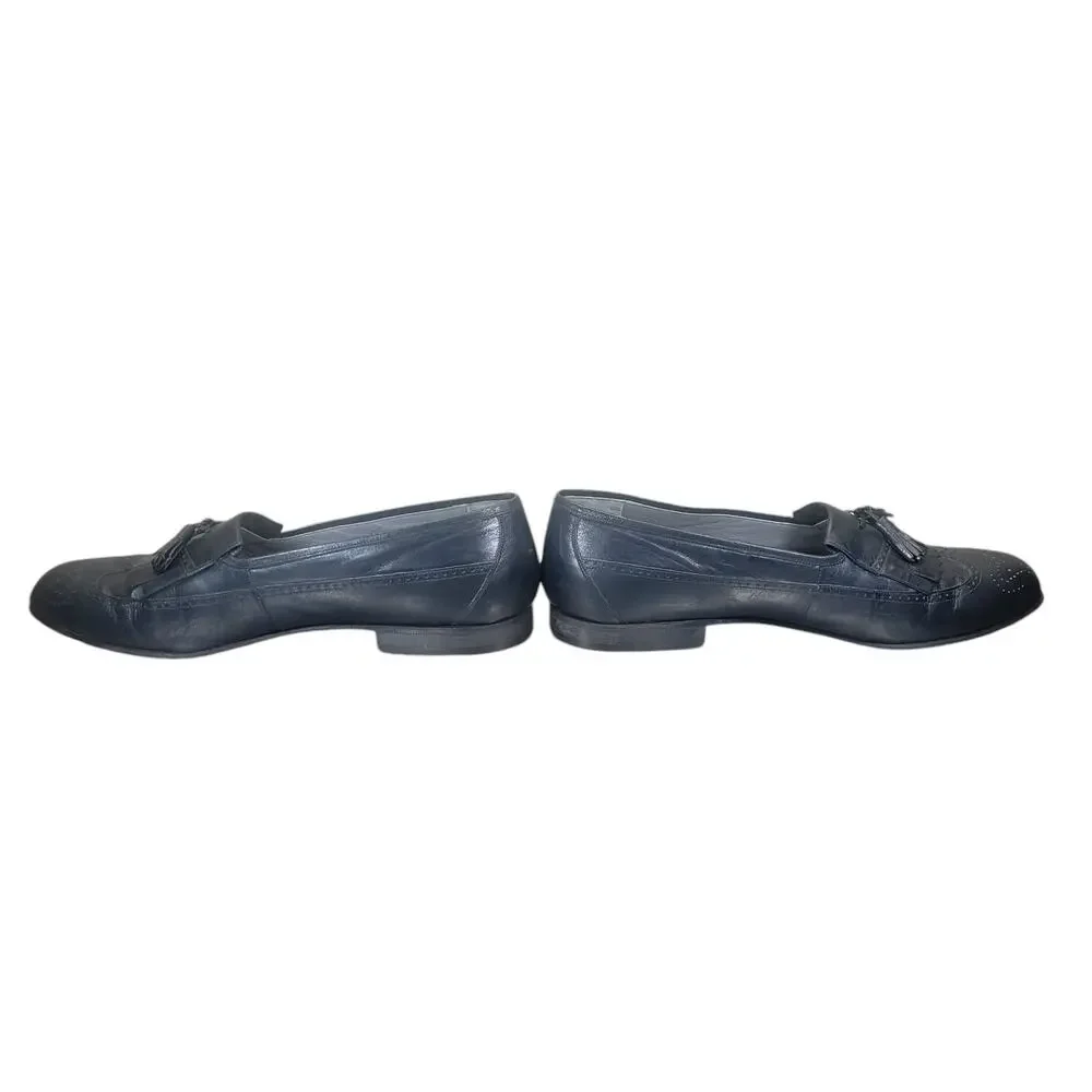 Designer Collection‎ by Florshein Blue Tassel Loafers Men's 10 Made In Spain